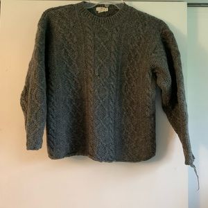 J. Crew • Cable knit grey sweater